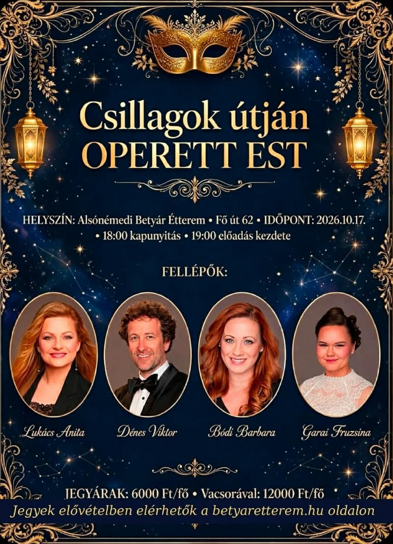 Az operettest plakátja