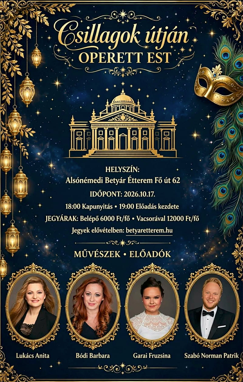 Az operettest plakátja